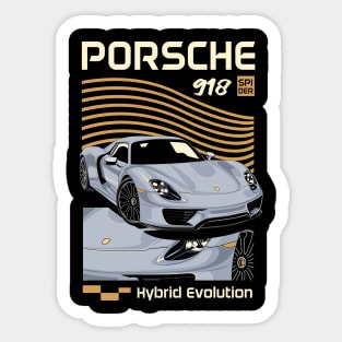 918 Porsche Spyder Sticker